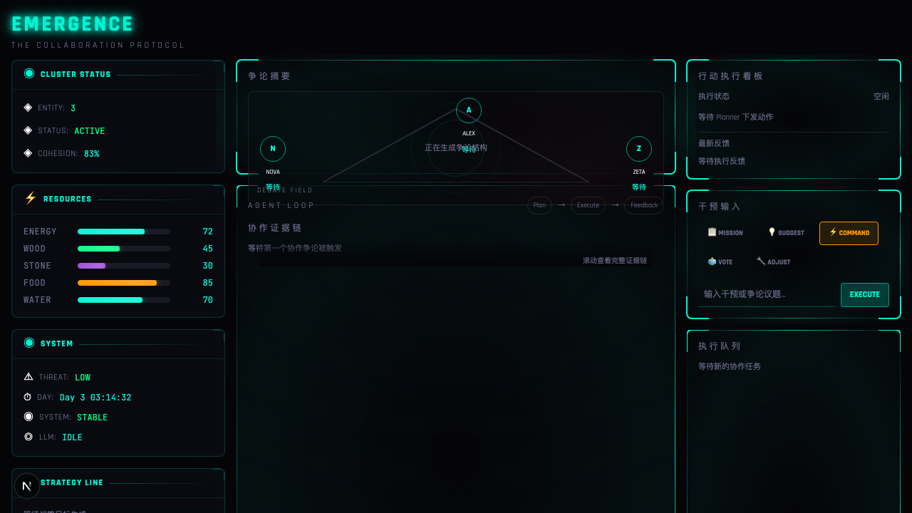 EMERGENCE 演示截图