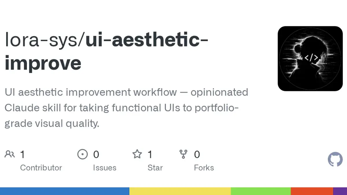 UI Aesthetic Improve 项目封面插画