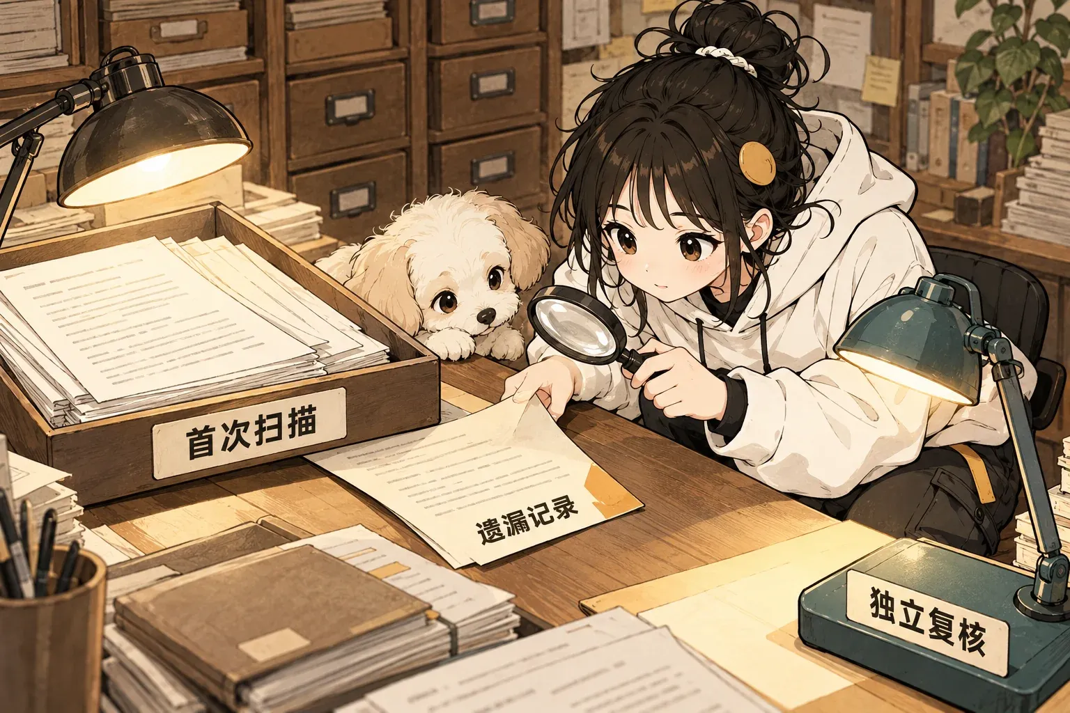 独立复核在首次扫描的档案中找回遗漏记录