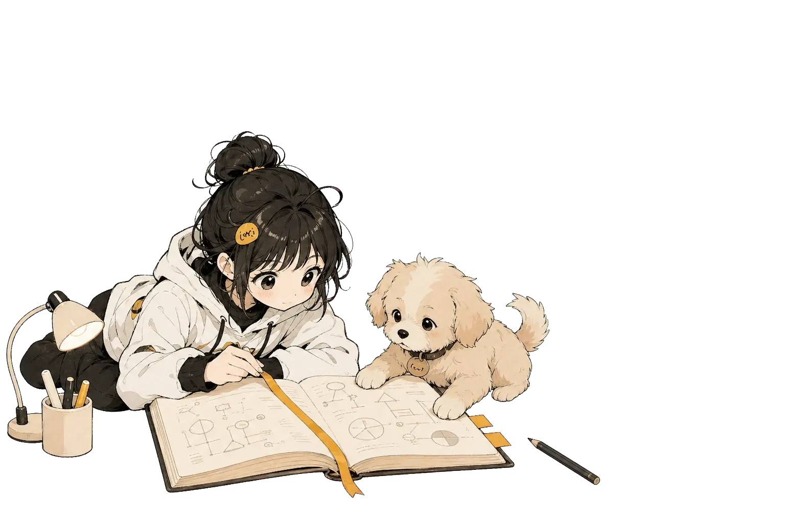 Lora 与 Mochi 为构建笔记放入阅读书签