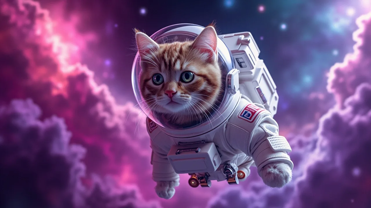 Cat astronaut
